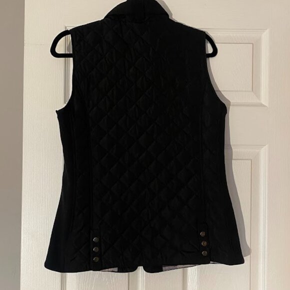 Market & Spruce women's black quilted vest, size M - Picture 6 of 10